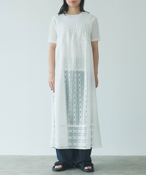 yuni △indiaパッチワークレース キャミビスチェ PICK UP】パッチワークレース キャミワンピースのご予約スタート