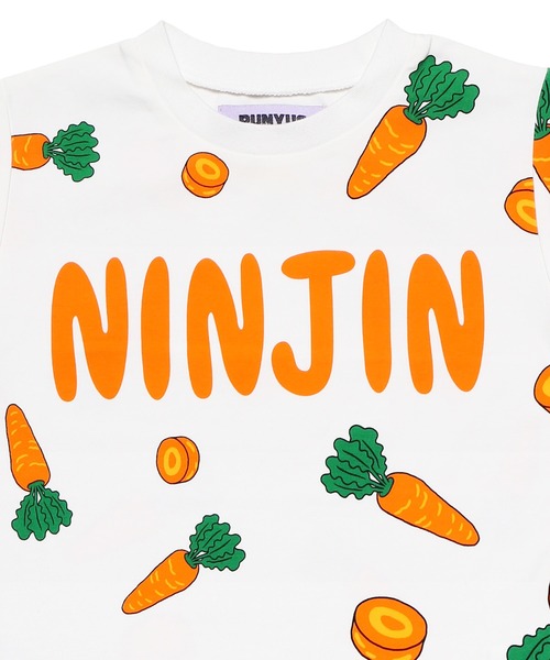 PUNYUS（プニュズ）の「★キッズサイズ★フード総柄Ｔシャツ（サイズ90～140）（Tシャツ/カットソー・キッズ・オレンジ/ブルー/グリーン/イエロー/レッド/パープル/ブラック/ホワイト/ホワイト系その他/サックスブルー/ピンク・90/100/110/120/130/140）」の15枚目の写真