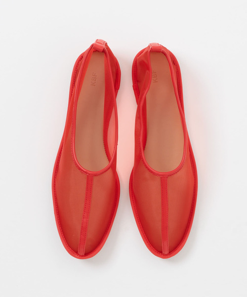 KBF（ケイビーエフ）の「メッシュフラットシューズ（その他シューズ・レディース・レッド/ベージュ・38/37）」の16枚目の写真