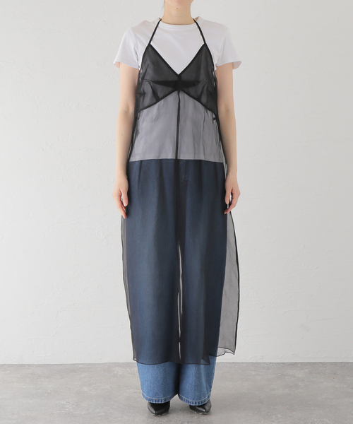 INSCRIRE(アンスクリア)_AW21_ワンピース セール】【INSCRIRE /アンスクリア】Wool Front Dress