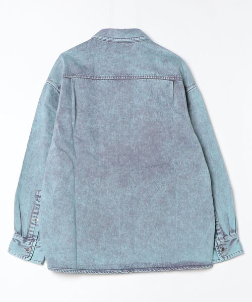 A BATHING APE（アベイシングエイプ）の「ACID WASH WORK SHIRT（シャツ/ブラウス・メンズ・ライトインディゴブルー・LARGE/MEDIUM/XX-LARGE/X-LARGE/SMALL）」の4枚目の写真