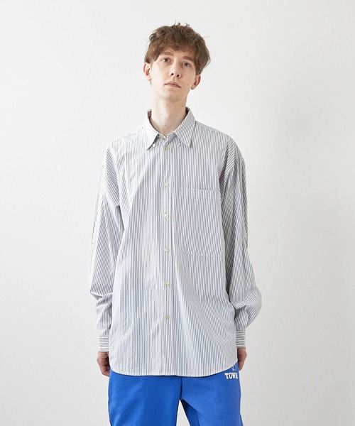 【ミマ】オーバーサイズリゾートストライプシャツ（シャツ/ブラウス）｜ミマ（ミマ）