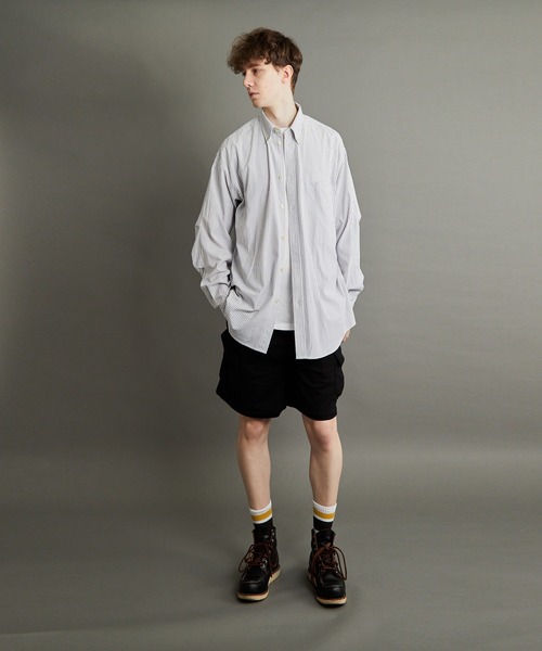 【ミマ】オーバーサイズリゾートストライプシャツ（シャツ/ブラウス）｜ミマ（ミマ）