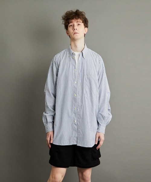 【ミマ】オーバーサイズリゾートストライプシャツ（シャツ/ブラウス）｜ミマ（ミマ）