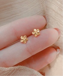 【MASHIRO】ハワイアンフラワーモチーフピアス