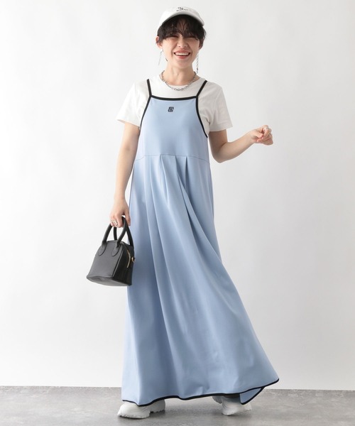 RAGEBLUE（レイジブルー）の「ロゴ刺繍/フレアキャミワンピース（ワンピース・レディース・ブラック/ブルー・FREE）」の10枚目の写真