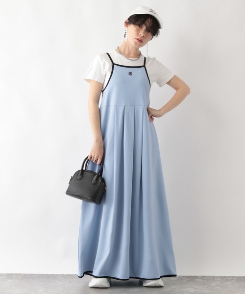 RAGEBLUE（レイジブルー）の「ロゴ刺繍/フレアキャミワンピース（ワンピース・レディース・ブラック/ブルー・FREE）」の7枚目の写真