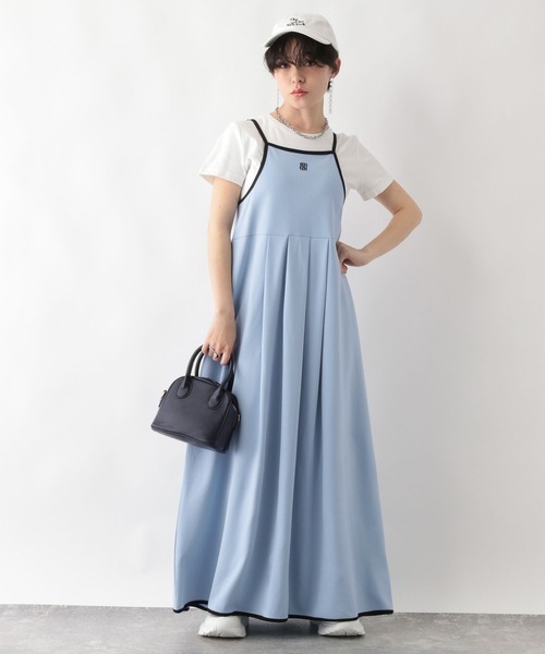 RAGEBLUE（レイジブルー）の「ロゴ刺繍/フレアキャミワンピース（ワンピース・レディース・ブラック/ブルー・FREE）」の9枚目の写真