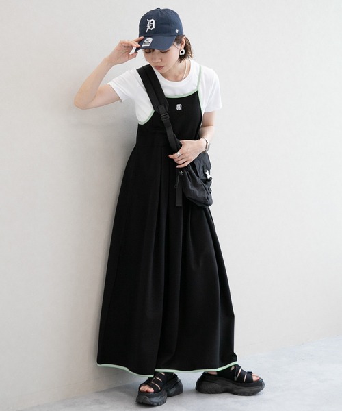 RAGEBLUE（レイジブルー）の「ロゴ刺繍/フレアキャミワンピース（ワンピース・レディース・ブラック/ブルー・FREE）」の20枚目の写真