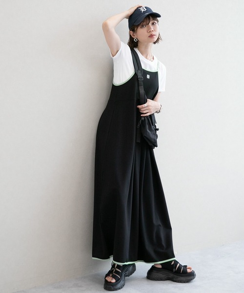 RAGEBLUE（レイジブルー）の「ロゴ刺繍/フレアキャミワンピース（ワンピース・レディース・ブラック/ブルー・FREE）」の21枚目の写真