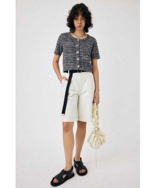 MOUSSY(マウジー)の「TWEED LIKE トップ(シャツ/ブラウス・レディース・ブラック/ブルー/グリーン・FREE)」の5枚目の写真