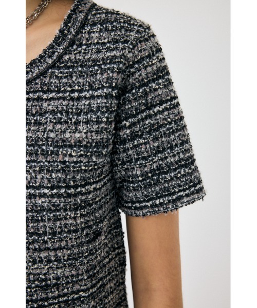 MOUSSY(マウジー)の「TWEED LIKE トップ(シャツ/ブラウス・レディース・ブラック/ブルー/グリーン・FREE)」の13枚目の写真