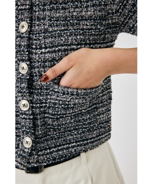 MOUSSY(マウジー)の「TWEED LIKE トップ(シャツ/ブラウス・レディース・ブラック/ブルー/グリーン・FREE)」の15枚目の写真