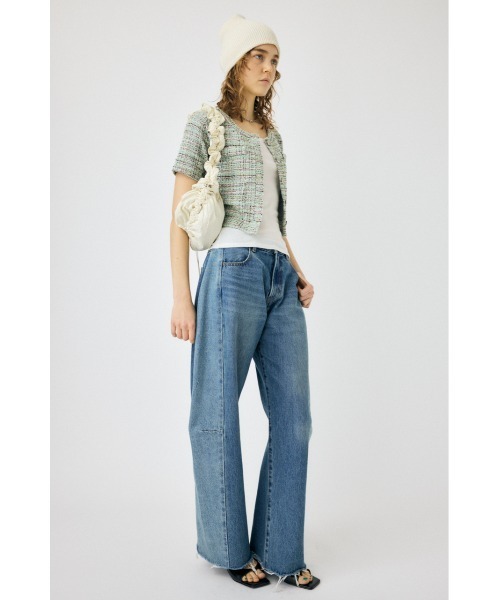 MOUSSY(マウジー)の「TWEED LIKE トップ(シャツ/ブラウス・レディース・ブラック/ブルー/グリーン・FREE)」の22枚目の写真