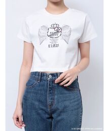 EVRIS | 【ハローキティコラボ】ラインストーンショートTシャツ(Tシャツ/カットソー)