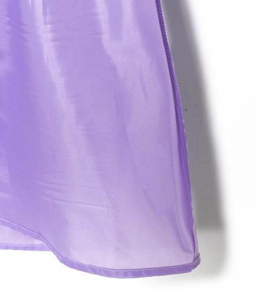 Alley by w closet（アリーバイダブルクローゼット）の「【Alley】肩きゃしゃ見え袖の夏っぽチェックワンピ（ワンピース・レディース・パープル/サックスブルー・FREE）」の21枚目の写真