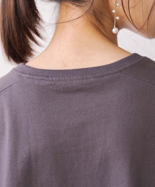 and it_(アンドイット)の「汗染み防止タックスリーブカットソー(Tシャツ/カットソー・レディース・ローズ/チャコール/オフホワイト/ブルー/チャコールグレー/グレー・FREE)」の19枚目の写真
