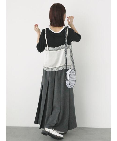 ehka sopo（エヘカソポ）の「チュールショルダーバッグ（ハンドバッグ・レディース・オフホワイト/ホワイト/ブラック・F）」の11枚目の写真