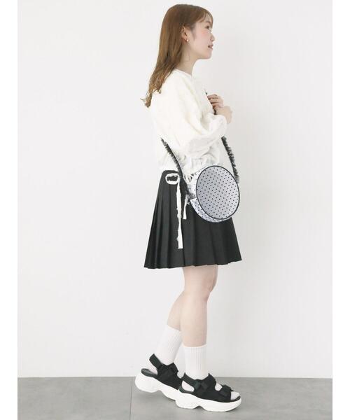 ehka sopo（エヘカソポ）の「チュールショルダーバッグ（ハンドバッグ・レディース・オフホワイト/ホワイト/ブラック・F）」の16枚目の写真