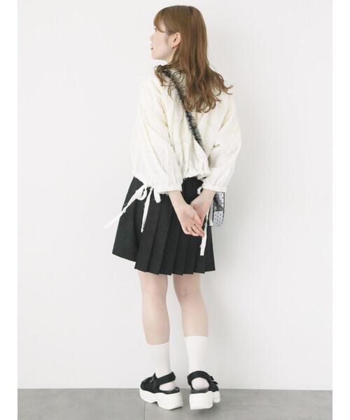 ehka sopo（エヘカソポ）の「チュールショルダーバッグ（ハンドバッグ・レディース・オフホワイト/ホワイト/ブラック・F）」の17枚目の写真