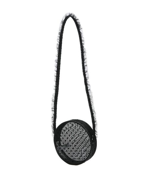 ehka sopo（エヘカソポ）の「チュールショルダーバッグ（ハンドバッグ・レディース・オフホワイト/ホワイト/ブラック・F）」の19枚目の写真