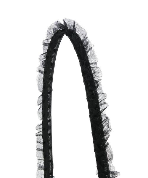 ehka sopo（エヘカソポ）の「チュールショルダーバッグ（ハンドバッグ・レディース・オフホワイト/ホワイト/ブラック・F）」の21枚目の写真