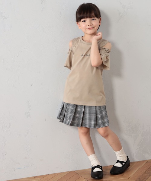 FOUND GOOD（ファウンドグッド）の「プリーツスカート（スカート・キッズ・グリーン/グレー系/グレー系5/ピンク系・150cm/130cm/140cm/110cm/120cm）」の4枚目の写真