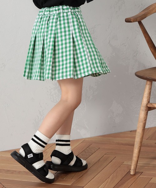 FOUND GOOD（ファウンドグッド）の「プリーツスカート（スカート・キッズ・グリーン/グレー系/グレー系5/ピンク系・150cm/130cm/140cm/110cm/120cm）」の14枚目の写真