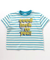 BREEZE | 【接触冷感】もっとスズシー ペイントボーダーTシャツ(Tシャツ/カットソー)