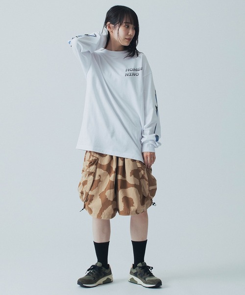 Hombre Nino（オンブレニーニョ）の「Hombre Nino L/S PRINT TEE/MOTOCROSS/HN0241-CT0008（Tシャツ/カットソー・メンズ・ブラック/ホワイト・M/L）」の5枚目の写真