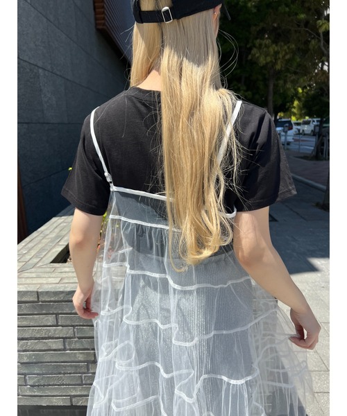 ティアードチュールキャミワンピース（ワンピース）｜WC（ダブル シー