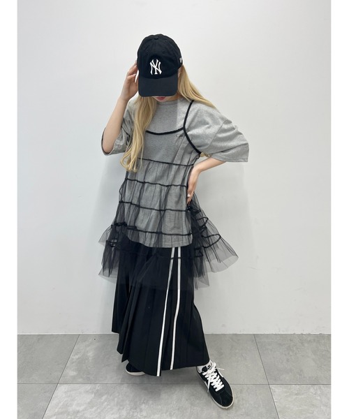 ティアードチュールキャミワンピース（ワンピース）｜WC（ダブル シー