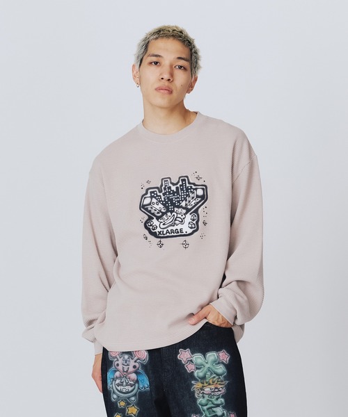 【即発】エクストララージ XLARGE THERMAL セール】LAUGH NOW CRY LATER THERMAL L/S TOP（Tシャツ