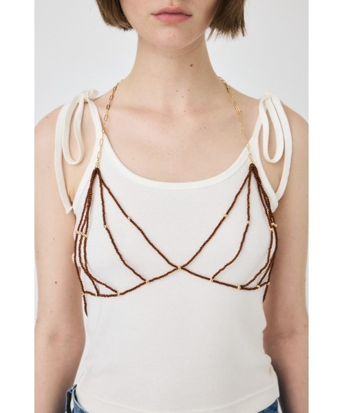 MOUSSY(マウジー)の「BEADED ブラ(ブラジャー・レディース・ブラウン・FREE)」の3枚目の写真