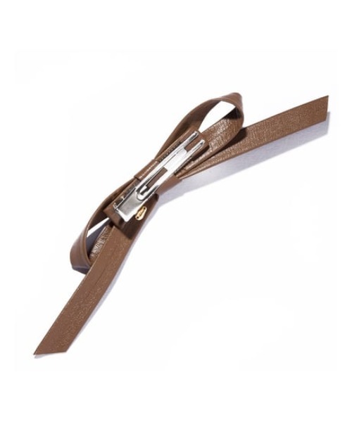 IRIS47（イリスフォーセブン）の「【IRIS47】piano clip / ピアノクリップ（カチューシャ・レディース・キャメル/ブラック系・FREE）」の4枚目の写真