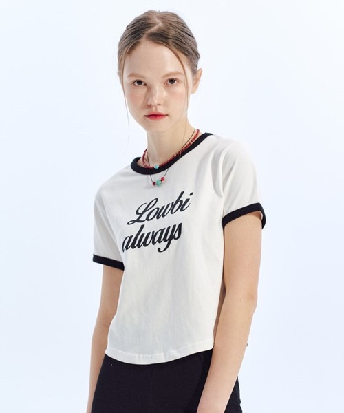 LOWBI（ロウビ）の「LOWBI／クラシックT（Tシャツ/カットソー・レディース・ホワイト/ブラック・FREE）」の7枚目の写真