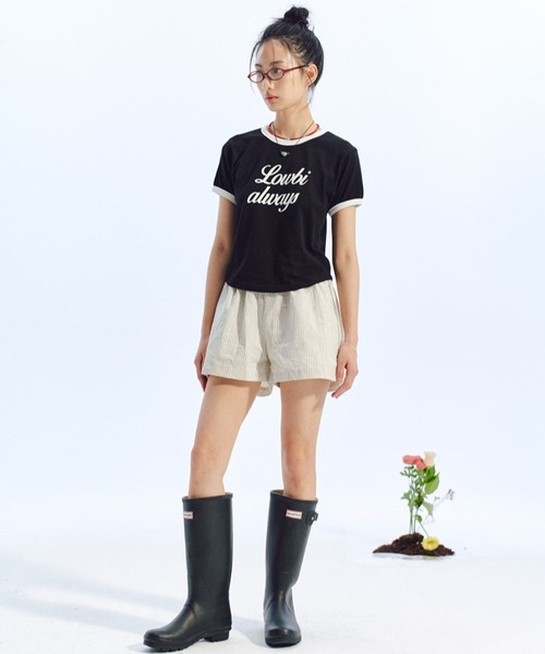 LOWBI（ロウビ）の「LOWBI／クラシックT（Tシャツ/カットソー・レディース・ホワイト/ブラック・FREE）」の10枚目の写真