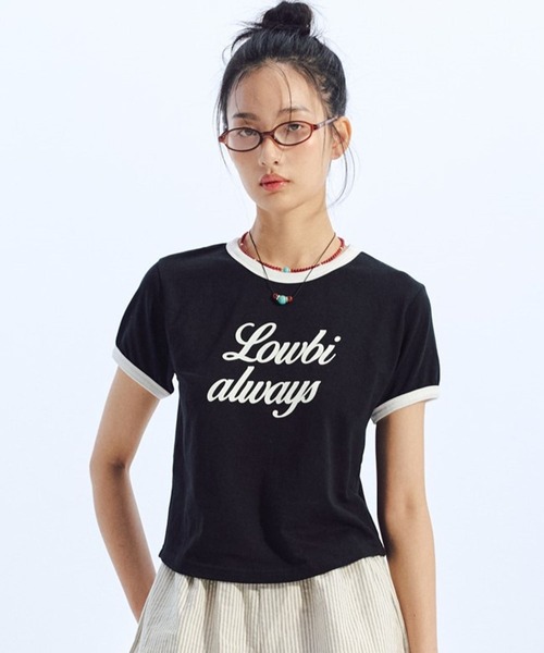 LOWBI（ロウビ）の「LOWBI／クラシックT（Tシャツ/カットソー・レディース・ホワイト/ブラック・FREE）」の12枚目の写真