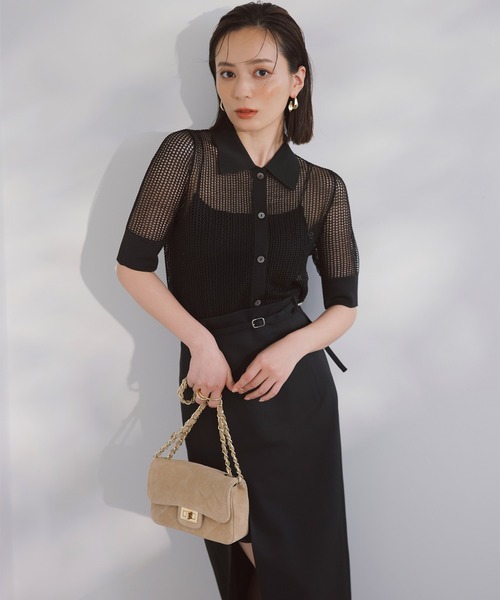 anuans（アニュアンス）の「レイヤードスリットスカート（スカート