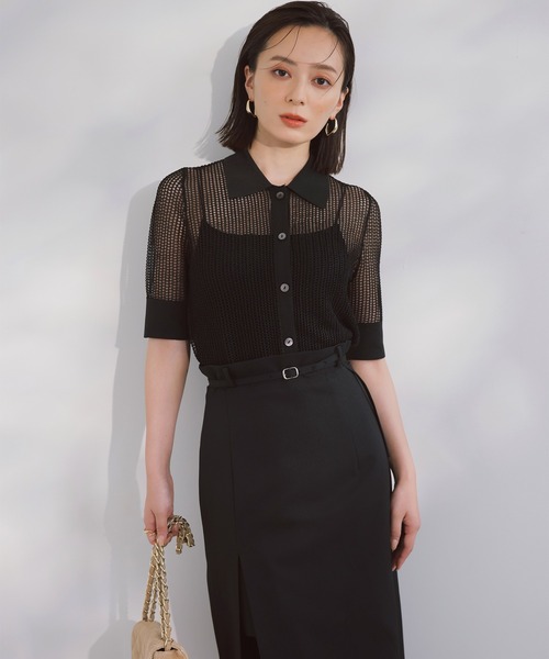 anuans（アニュアンス）の「レイヤードスリットスカート（スカート