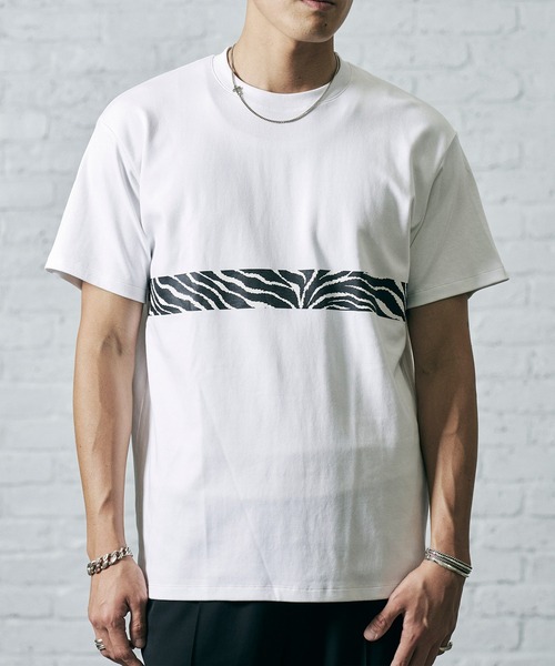 CRIMIE(クライミー)の「TIGER LINE SHORT SLEEVE T SHIRT / タイガーライン 半袖 Tシャツ(Tシャツ/カットソー・メンズ・ホワイト/ブラック・S/M/L/XL/XXL)」の2枚目の写真