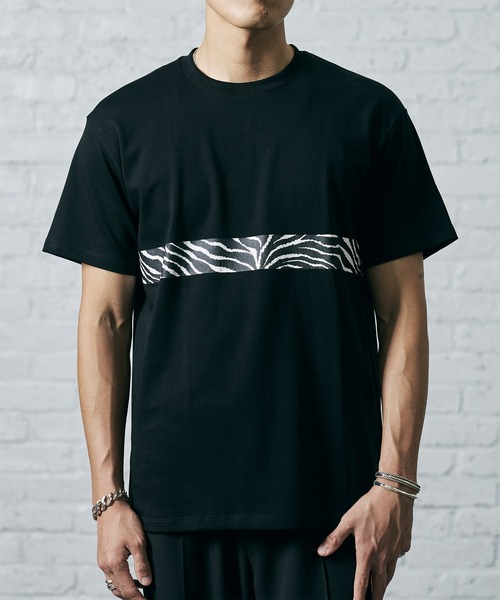 CRIMIE(クライミー)の「TIGER LINE SHORT SLEEVE T SHIRT / タイガーライン 半袖 Tシャツ(Tシャツ/カットソー・メンズ・ホワイト/ブラック・S/M/L/XL/XXL)」の1枚目の写真