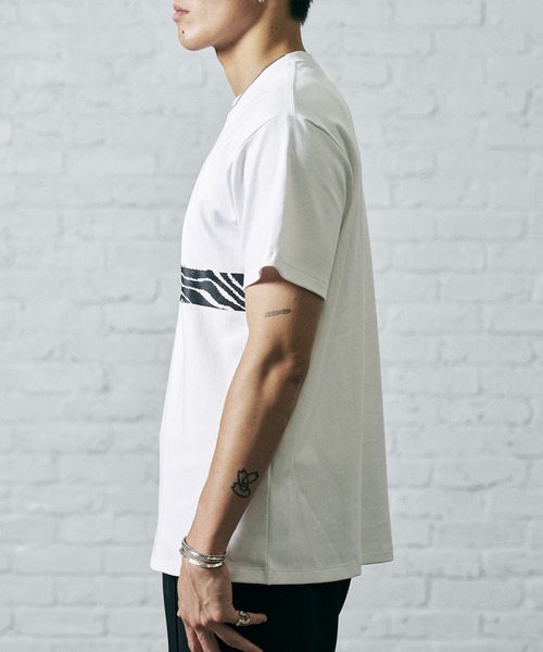 CRIMIE(クライミー)の「TIGER LINE SHORT SLEEVE T SHIRT / タイガーライン 半袖 Tシャツ(Tシャツ/カットソー・メンズ・ホワイト/ブラック・S/M/L/XL/XXL)」の6枚目の写真