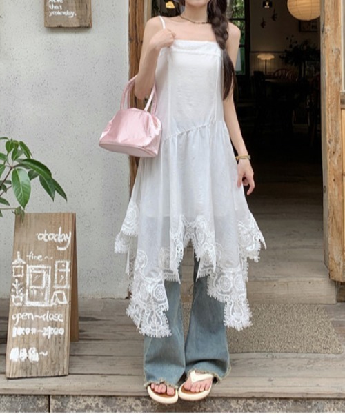 YILON ホルターネックワンピース レイヤードホルターネックワンピース - レッド | ZARA Japan / 日本