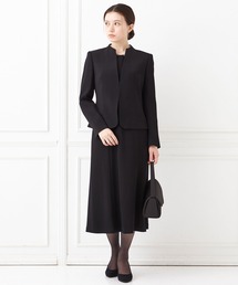 ＊未使用【AIMER】セットアップ　パンツスーツ　パンツドレス　ブラック９ AIMER パンツドレス レーススリーブペプラムブラウス×ワイド