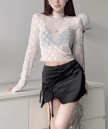 Mayree | 【Mayree】シースルー シアー メッシュ トップス カットソー(Tシャツ/カットソー)