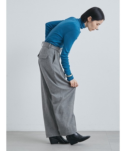 MIESROHE（ミースロエ）の「ツィード調カーブシルエットタックＰＴ（その他パンツ・レディース・ベージュ/グレー/ブラック・1/0）」の21枚目の写真