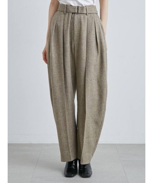 MIESROHE（ミースロエ）の「ツィード調カーブシルエットタックＰＴ（その他パンツ・レディース・ベージュ/グレー/ブラック・1/0）」の16枚目の写真