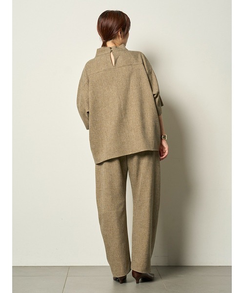 MIESROHE（ミースロエ）の「ツィード調カーブシルエットタックＰＴ（その他パンツ・レディース・ベージュ/グレー/ブラック・1/0）」の7枚目の写真