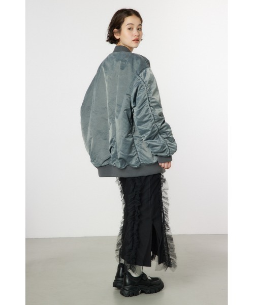 RODEO CROWNS WIDE BOWL（ロデオクラウンズワイドボウル）の「VINTAGE WASH MA-1 ブルゾン（ブルゾン・レディース・カーキ/ベージュ/ブラック・MEDIUM/LARGE）」の13枚目の写真